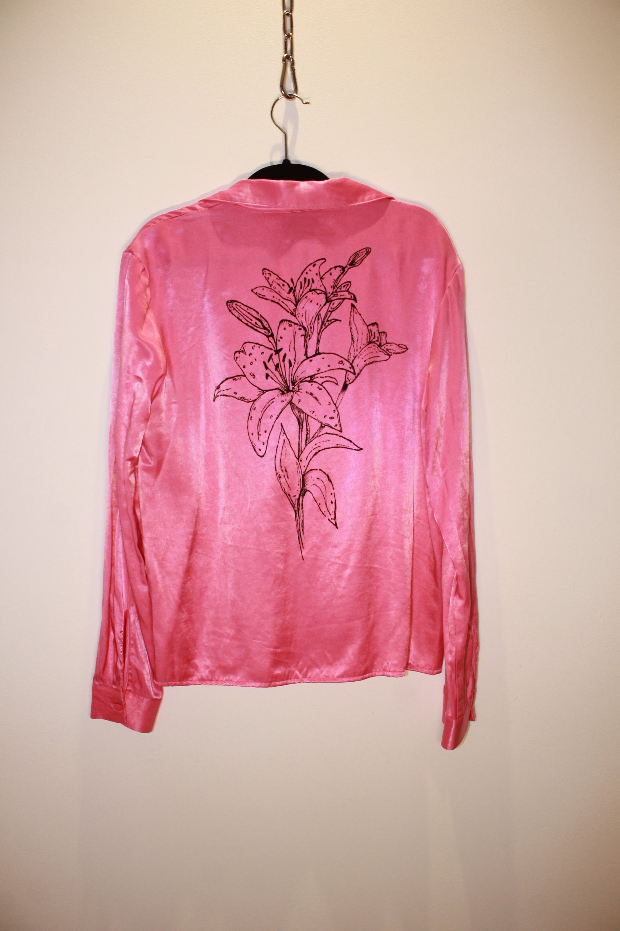 Handpainted Upcycled Collared Shirt