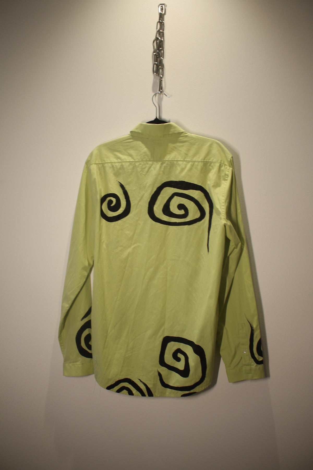 Green Swirl Hand Painted Shirt