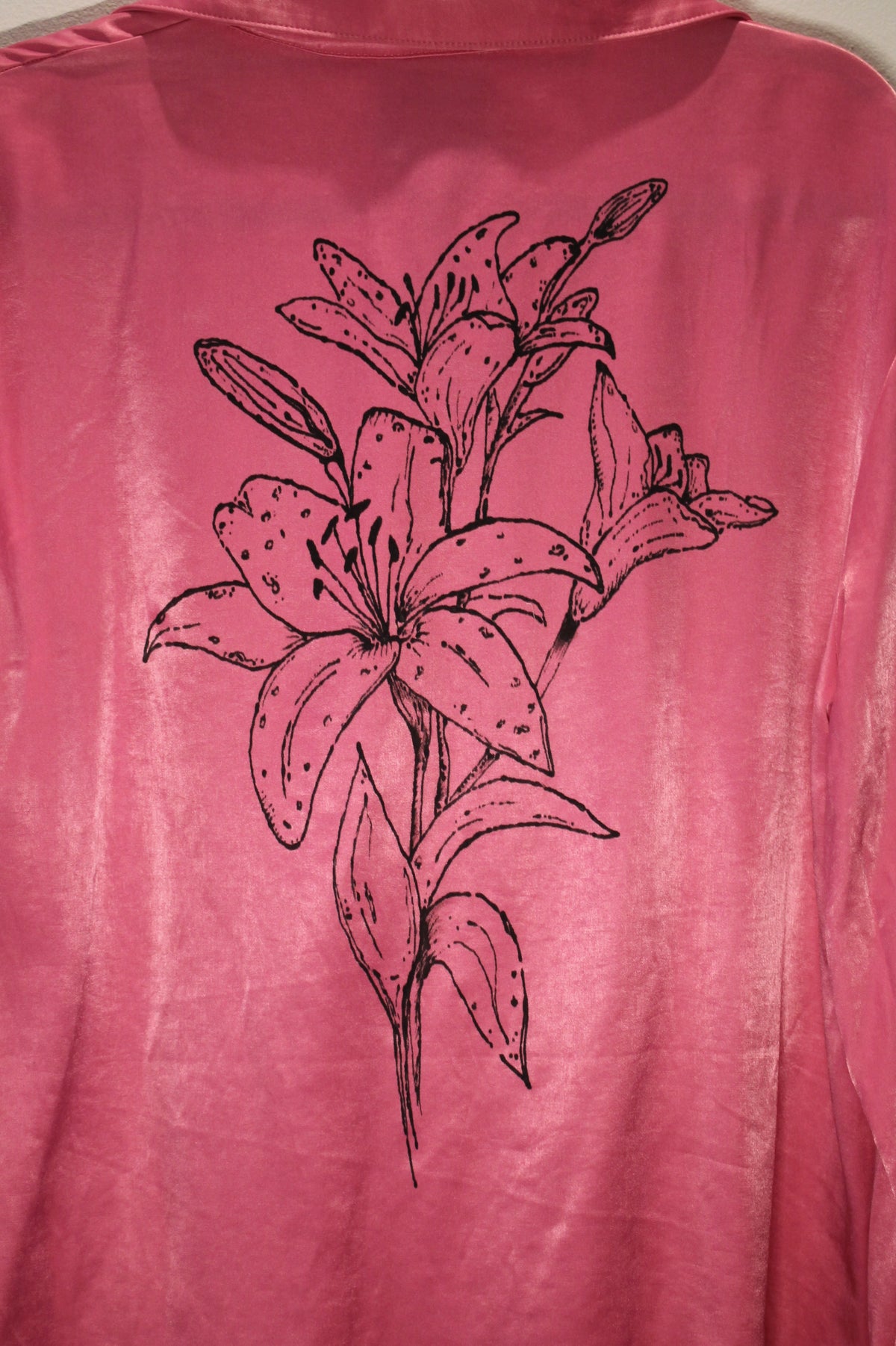 Handpainted Upcycled Collared Shirt