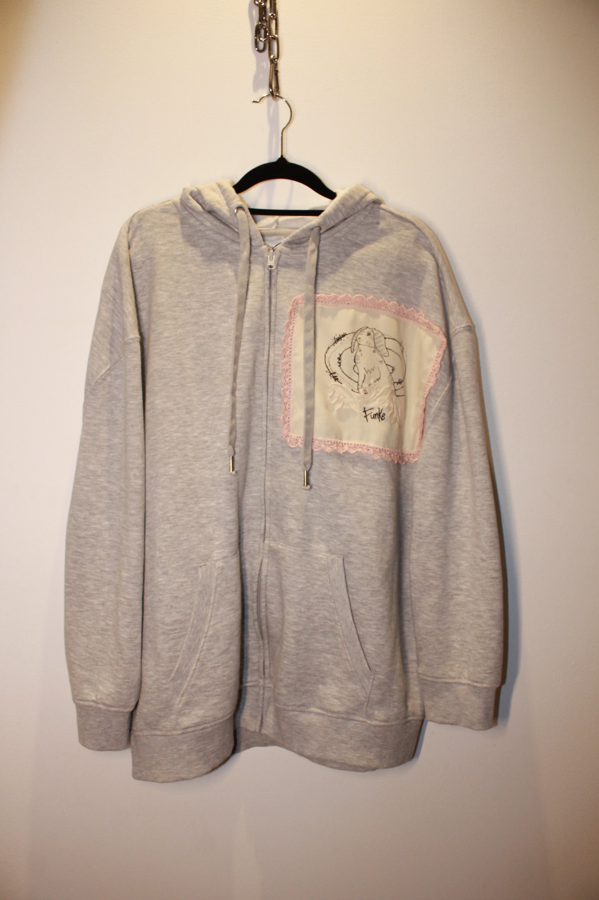 Patchwork Bunny Hoodie